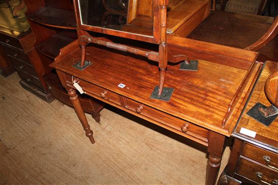 Victorian mahogany tray top side table